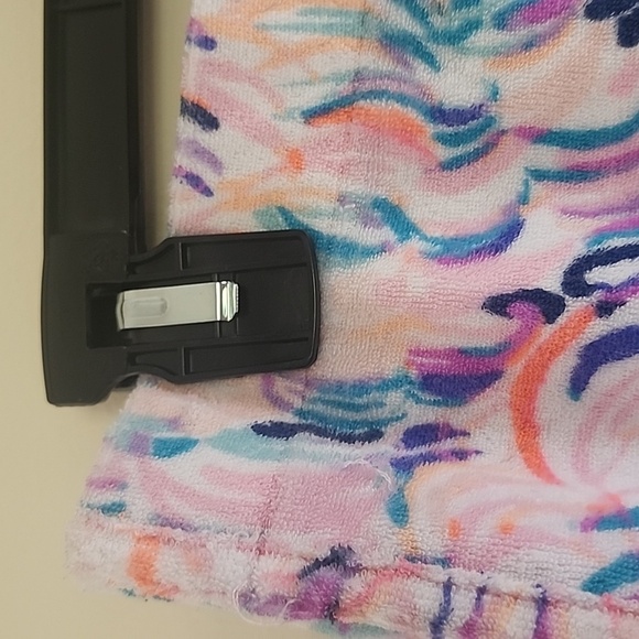 Lilly Pulitzer Multicolor Pelican Pink Head in The Sand Terry Cloth Shorts Sz S - Picture 5 of 10